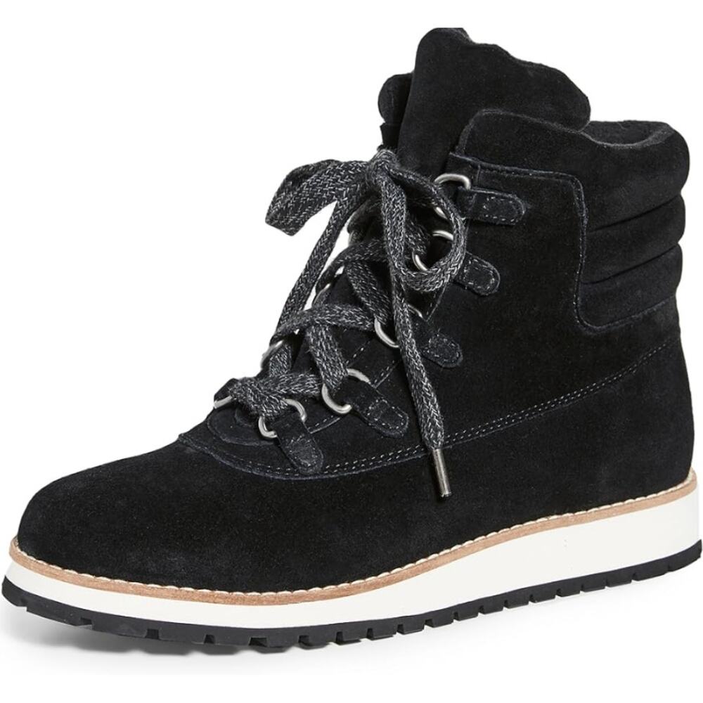 Splendid Potter Combat Boots 6 Black Suede NWT Lace Up Ankle Booties